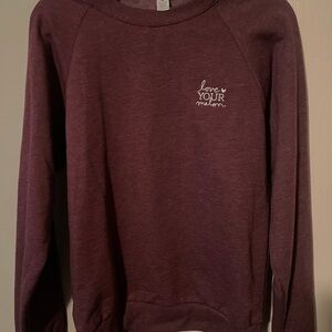 Love Your Melon Burgundy Crewneck
